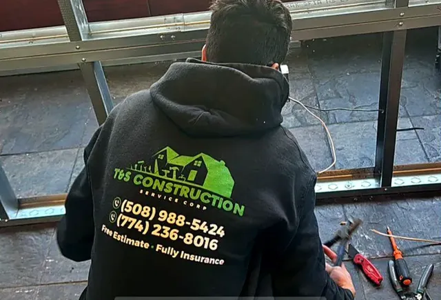 T&S crew on a commercial job in Worcester, MA