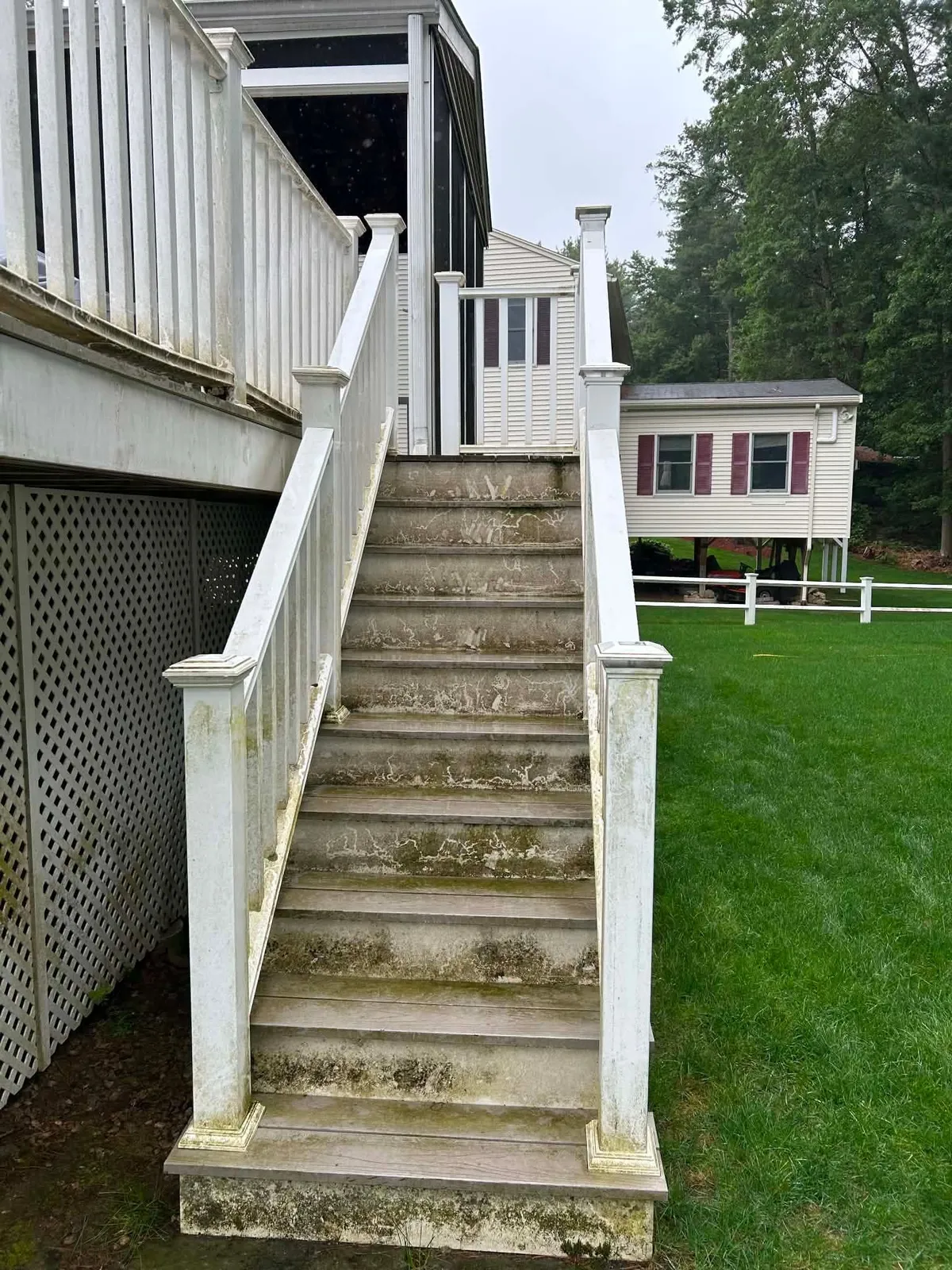 stairs cleaning - before