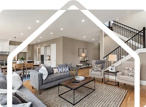 Clean and painted house
