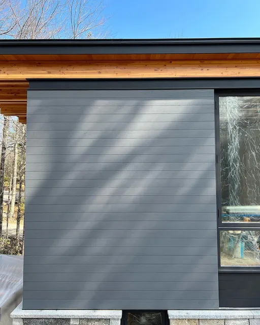 We were able to complete a few sections of this amazing project on #lakesunapee  weather this warm (62F) is unusual here in March. 🙌  @sansincorp  stain with x2 coats of satin clear.  @burpeehillconstruction