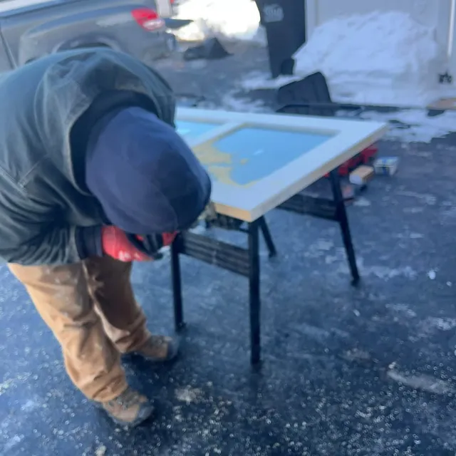 Fitting a door on site