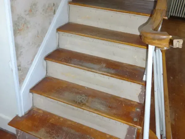 stairs after carpet removed