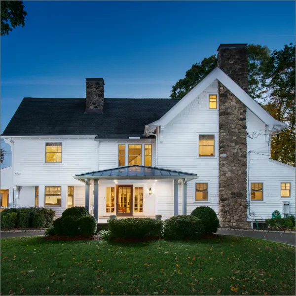 Large and beautiful white house