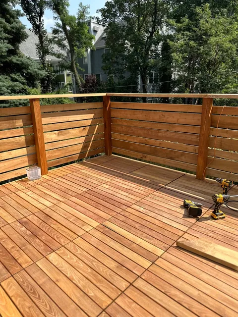 Large exterior deck