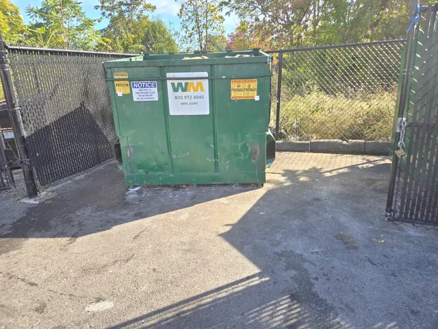Trash barrel takeout work photo