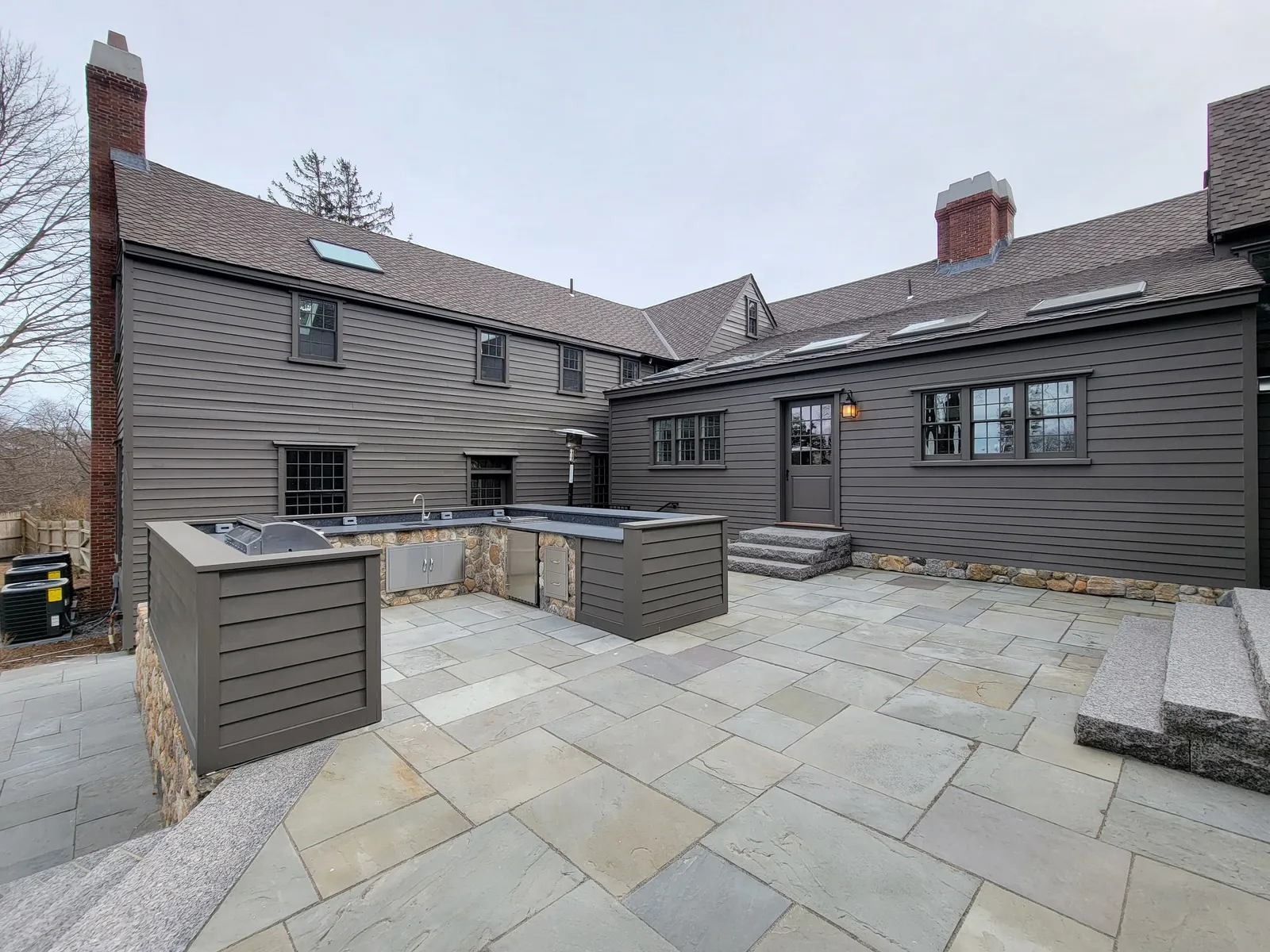 Rear Addition and New Courtyard with Outdoor Kitchen