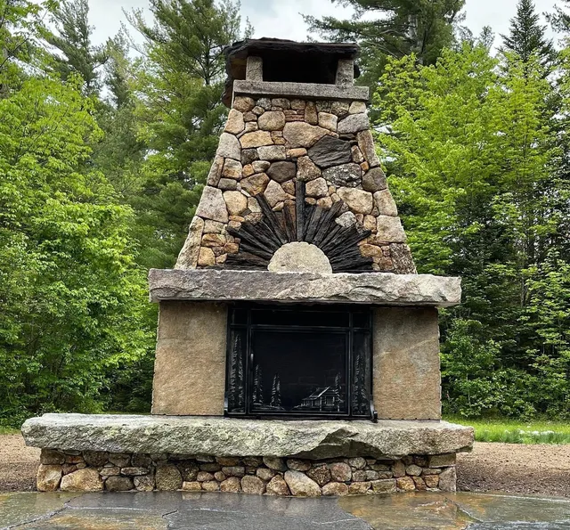 Stone Fireplace