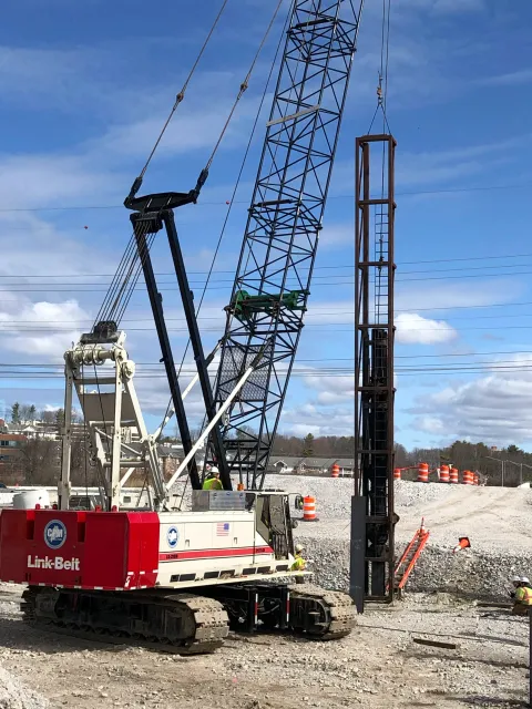 Pile Driving:  Maine Turnpike Authority, Maine
