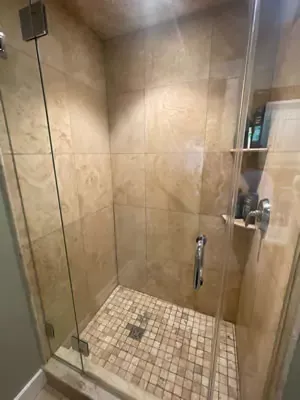 clean shower after