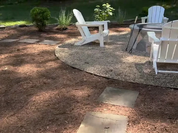 Built like it’s always been there - and just in time for summer 🔥 

Stone patio, a wood-burning firepit with a smokeless insert, and bluestone stepping stones to finish it off. 

#firepitseason #outdoorliving #backyardgoals