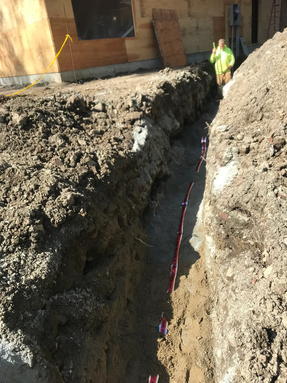 400A service cable pull