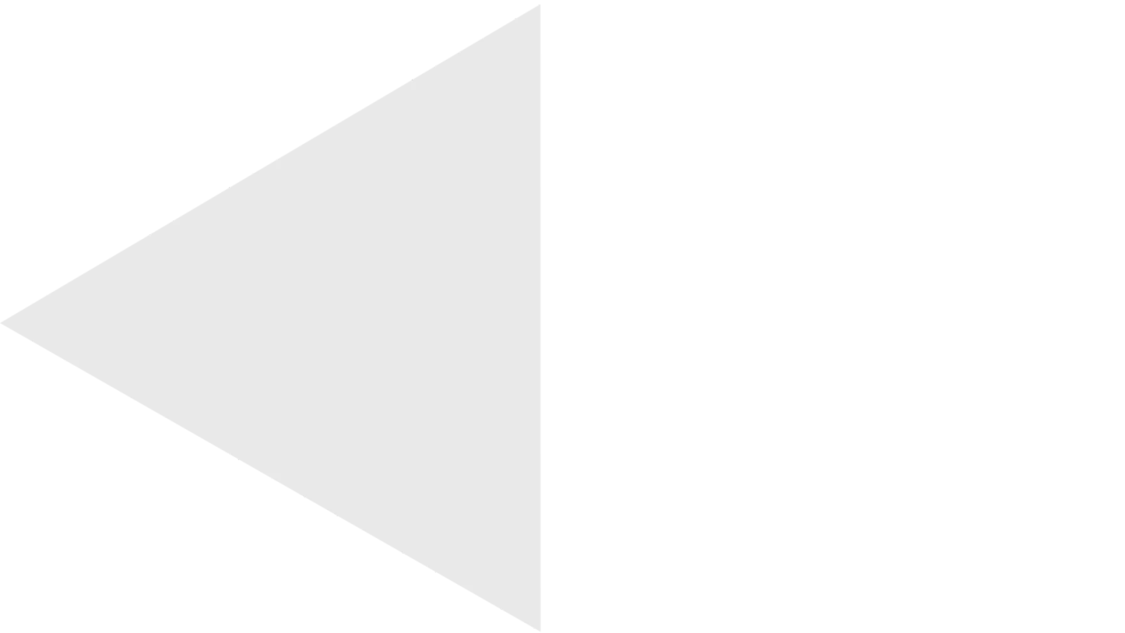 Light gray triangle on the left side; white background.