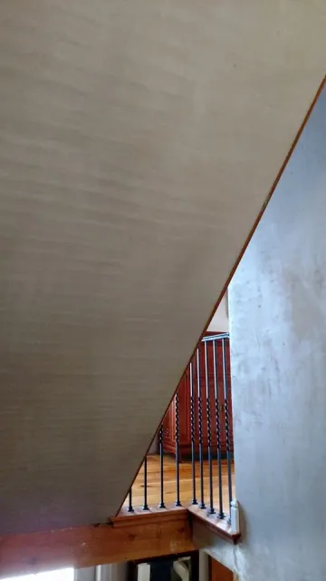 Colored Sand Plaster with Faux Lath Texture