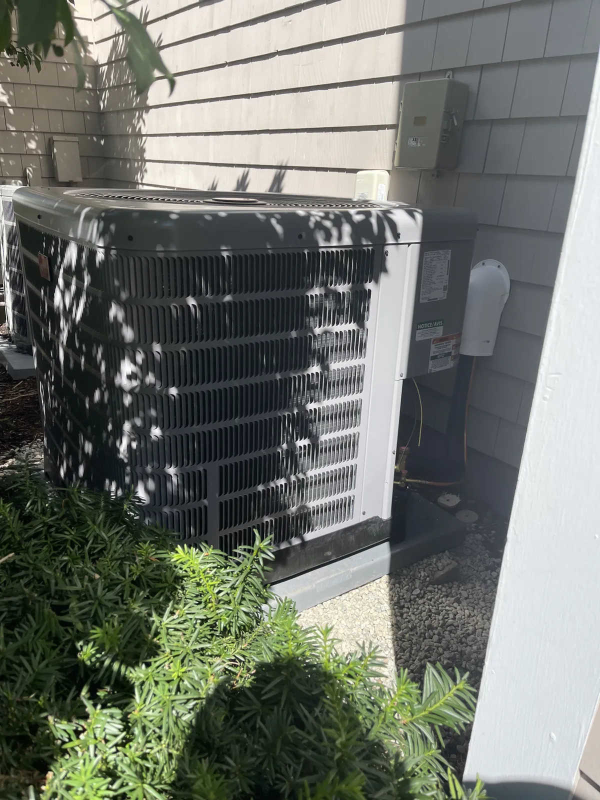 Condenser unit set for a Quincy whole-home renovation