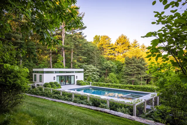 Soaking up the last days of summer by the pool. Hard to say goodbye to a backyard like this.
Photograph: @crucinski_ 
Architect: @preston.design.inc 
Landscape Architect: @leblancjones 
#EndOfSummer #PoolSeason #PoolDesign #PoolHouse #BackyardOasis #OutdoorLiving #LuxuryPool #LuxuryOutdoorLiving #CustomHome #CustomHomeBuilder #LuxuryHome #DreamHome #NewEnglandHomes #MassachusettsHomes #FineHomebuilding